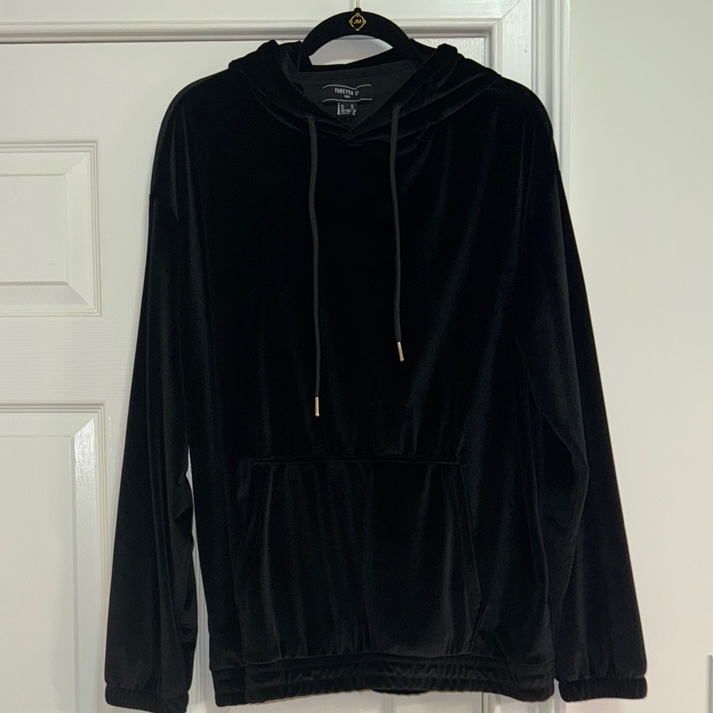 Men's Black Hoodie Sweater
